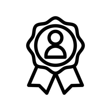 Ödül simgesi vektör tasarımı web veya mobil uygulama için iyi