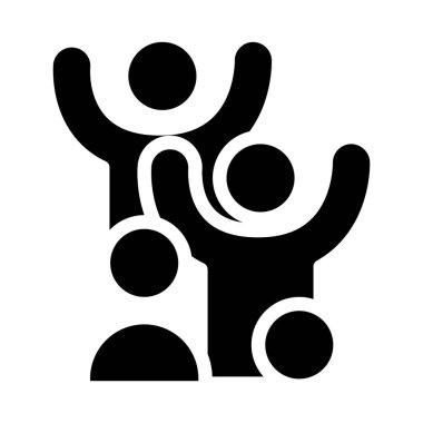 izleyici katı simge vektör tasarımı web ya da mobil uygulama için iyi