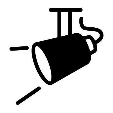 Fresnel hafif katı simge vektör tasarımı web veya mobil uygulama için uygundur