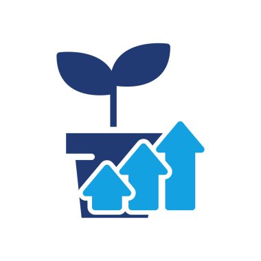 büyüme işareti renkli ikon vektör tasarımı web ya da mobil uygulama için iyi