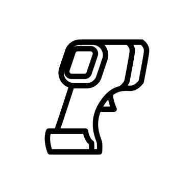 termo silah ana hatları ikon vektör tasarımı web veya mobil uygulama için uygundur