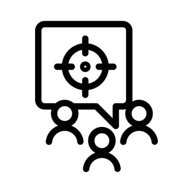 insanlar amaç simge vektör tasarımı web veya mobil uygulama için iyidir