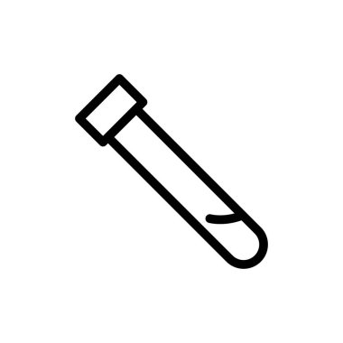 test tüpleri ana hatları simge vektör tasarımı web veya mobil uygulama için uygundur