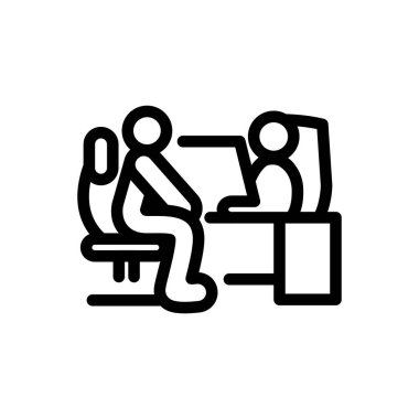 Web ya da mobil uygulama için röportaj taslağı vektör tasarımı iyi