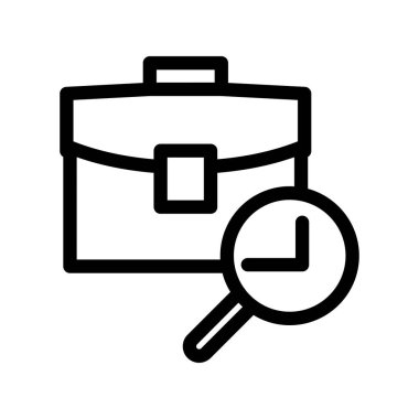 Web ya da mobil uygulama için iyi bir çalışan ana hatları ikon vektör tasarımı