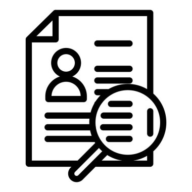 Özgeçmiş ana hatlarını tanımla. Web veya mobil uygulama için iyi bir vektör tasarımı