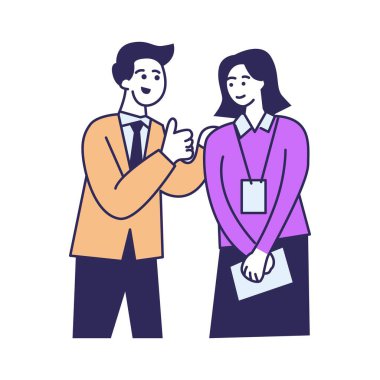 İşçi illüstrasyon vektör tasarımı için takdir ediliyor