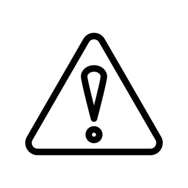 warning outline icon vector design good for web or mobile app