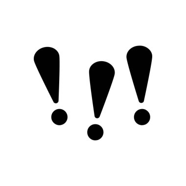 exclamation mark outline icon vector design good for web or mobile app