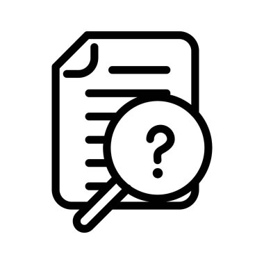 suspicious outline icon vector design good for web or mobile app