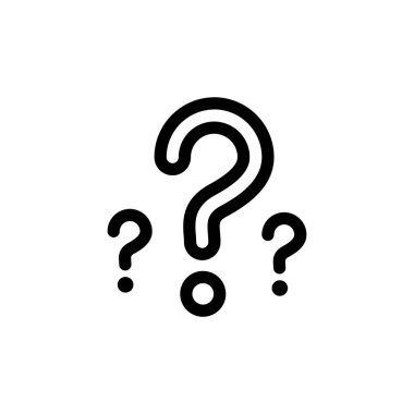 question mark outline icon vector design good for web or mobile app