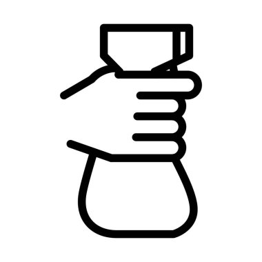hand hold spray clean outline icon vector design good for web or mobile app