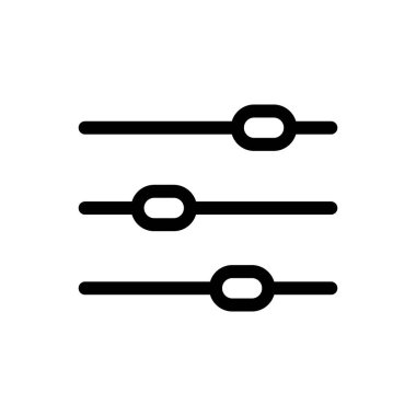 Ayarlama düğmesi ana hatları simge vektör tasarımı web veya mobil uygulama için uygundur