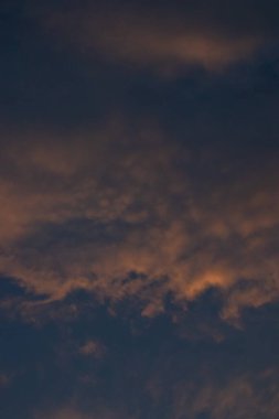 Afterglow over calm landscape with colorful sky and peaceful tranquility.