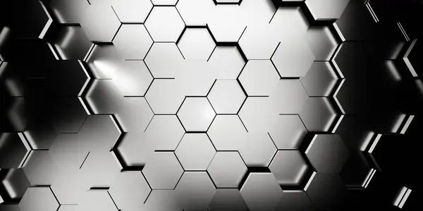 Gümüş metal arka plan. Geometrik şablonun soyut çizimi