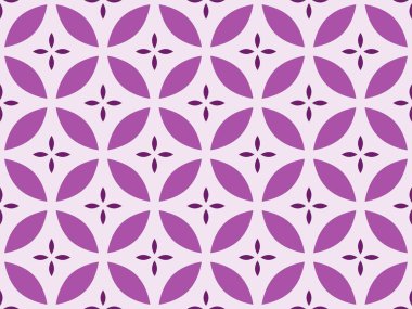 Menekşe renginde pembe çiçekler daireler