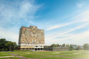 Meksika 'daki UNAM Üniversitesi Kütüphanesi