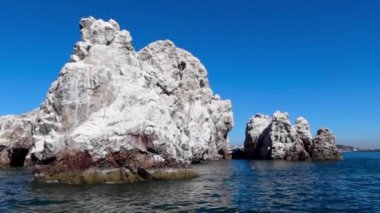 Mazatlan, Sinaloa 'daki White Rocky plajı.
