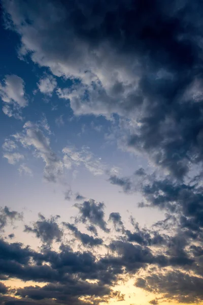 stock image A clouds in the blue sky at sunset, beautiful photo digital picture