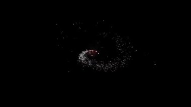 Meksika 'da gece gökyüzünü aydınlatan renkli havai fişek gösterisi