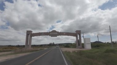 Bulutlu bir günde Amealco de Bonfil Queretaro Meksika 'yı keşfetmek