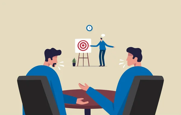 Coaching Business Meeting Pomysły Rozwiązanie Trenowanie Biznesmenów Whiteboard Ilustracja — Zdjęcie stockowe