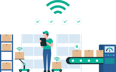 Envanter için Akıllı Depo Yönetim Çözümleri. Yenilikçi envanter sistemleri, otomatik takip ve verimli depo işlemleri ve tedarik zinciri optimizasyonu için gerçek zamanlı lojistik yönetimi. Görüntü