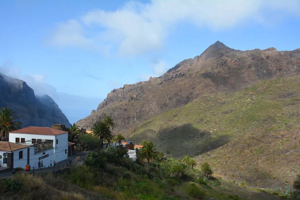 Het Kleine Bergdorpje Masca Het Teno Gebergte Het Canarische Eiland — Stockfoto