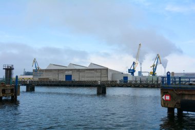 Wismar, Almanya, 10 Eylül 2022 - Almanya 'nın Wismar şehrinde liman