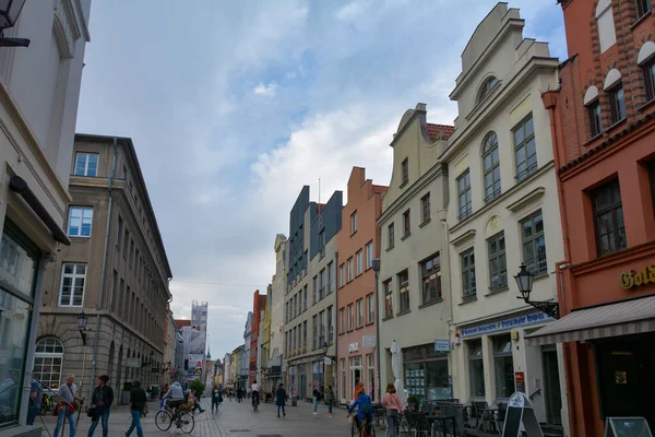 Wismar Németország 2022 Szeptember Street Historic Hanseatic City Wismar Baltic — Stock Fotó