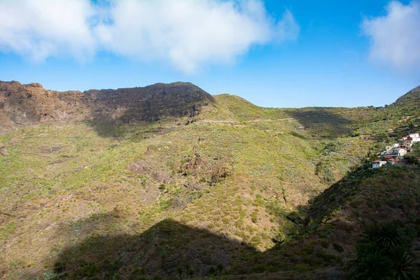 Pequena Aldeia Montanhosa Masca Nas Montanhas Teno Ilha Canária Tenerife — Fotografia de Stock