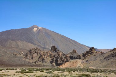 İspanya 'nın Tenerife Kanarya Adası' ndaki Pico del Teide Dağı