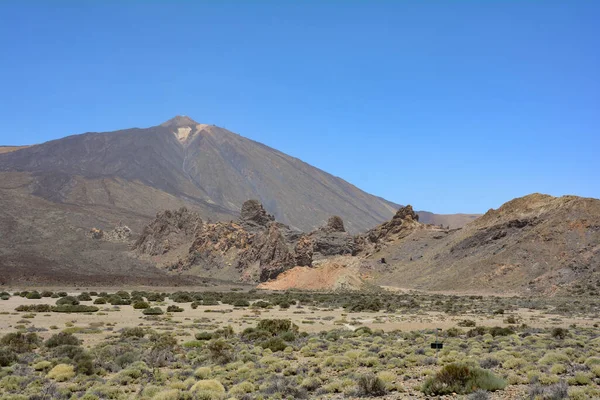 Berget Pico Del Teide Kanarieöarna Teneriffa Spanien — Stockfoto