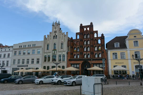 Wismar Németország 2022 Szeptember Street Historic Hanseatic City Wismar Baltic — Stock Fotó