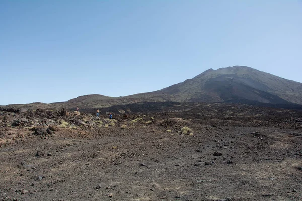 Sopečná Krajina Národním Parku Teide Kanárském Ostrově Tenerife Španělsko — Stock fotografie