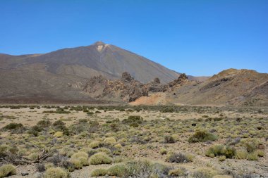 İspanya 'nın Tenerife Kanarya Adası' ndaki Pico del Teide Dağı
