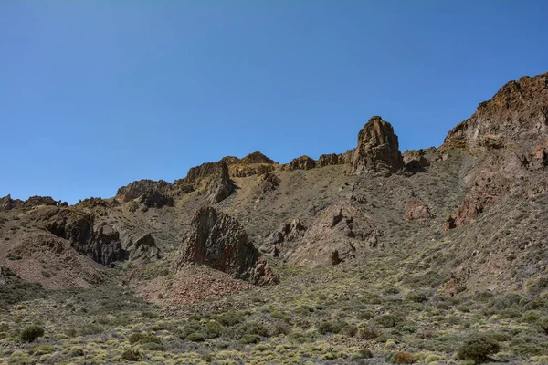 Gigantiska Klippor Det Vulkaniska Landskapet Nationalparken Teide Kanarieöarna Spanien — Stockfoto