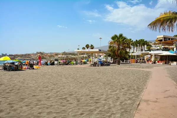 Costa Adeja Tenerife España Aug 2022 Torviscas Playa Paseo Marítimo — Foto de Stock