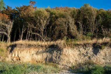 Almanya 'nın Baltık Denizi' ndeki Poel adasında yıkım tehlikesi olan tehlikeli uçurumlar