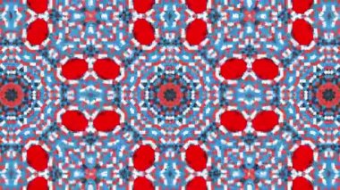 Hypnotic background kaleidoscope. Looped colored kaleidoscope. Abstract colorful background. Kaleidoscope concept.