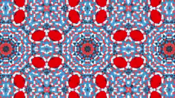 Hypnotic Background Kaleidoscope Looped Colored Kaleidoscope Abstract Colorful Background Kaleidoscope — Stock video