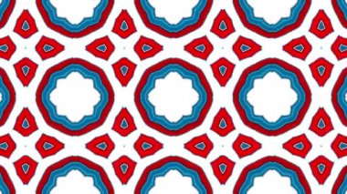 Hypnotic background kaleidoscope. Looped colored kaleidoscope. Abstract colorful background. Kaleidoscope concept.