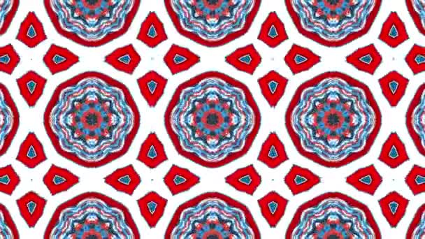 Hypnotic Background Kaleidoscope Looped Colored Kaleidoscope Abstract Colorful Background Kaleidoscope — Stock Video