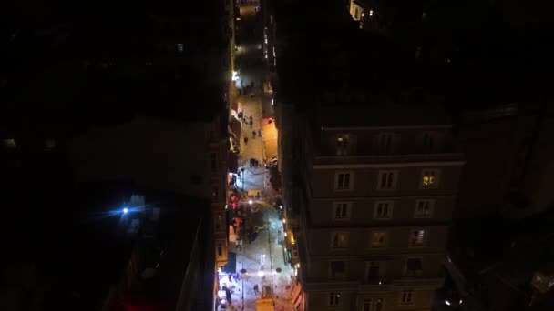 Nocne Życie Istambule Ludzie Chodzą Nocą Istambule Ludzie Chodzą Nocą — Wideo stockowe