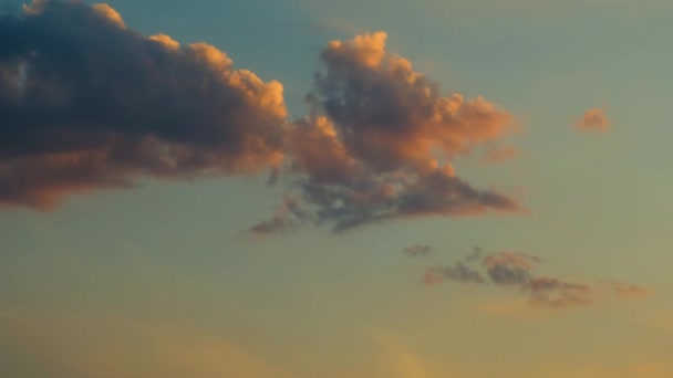 Nuvole Colorate Tramonto Luminoso Tramonto Colorato Bel Tramonto Cielo Del — Video Stock