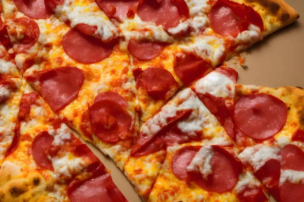Изображение Вкусной Пиццы Сыром Другими Ингредиентами — стоковое фото