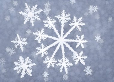 Bir kar tanesinin 3 boyutlu görüntü makrosu, üretken ai