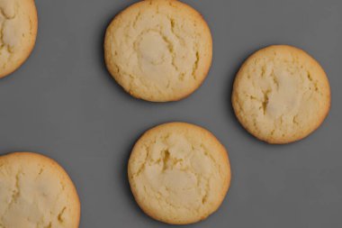 Biraz badem kurabiyesinin gerçekçi çizimi, tatlı pişmiş yemek, üretken ai