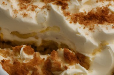 Üretken ai kullanarak muzlu puding tasviri