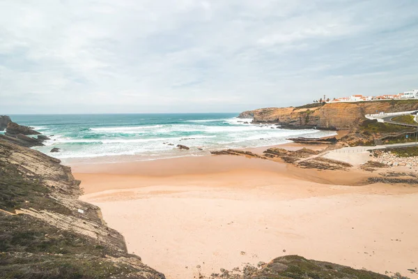 stock image View of Alteirinhos Beach near Zambujeira do Mar, Odemira region, western Portugal. Wandering along the Fisherman Trail, Rota Vicentina.